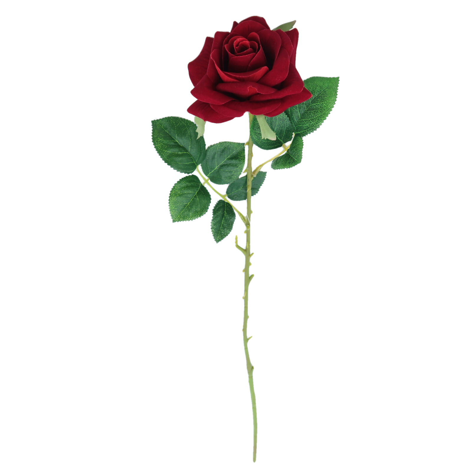 Burgundy or Red Artificial Rose Flower Decoration - Image 3