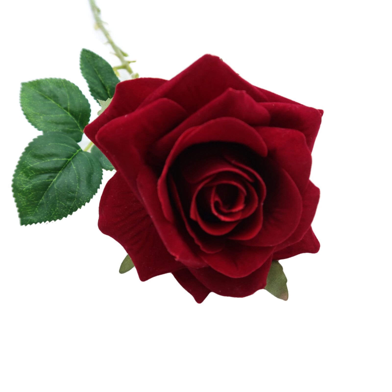 Burgundy or Red Artificial Rose Flower Decoration - Image 4