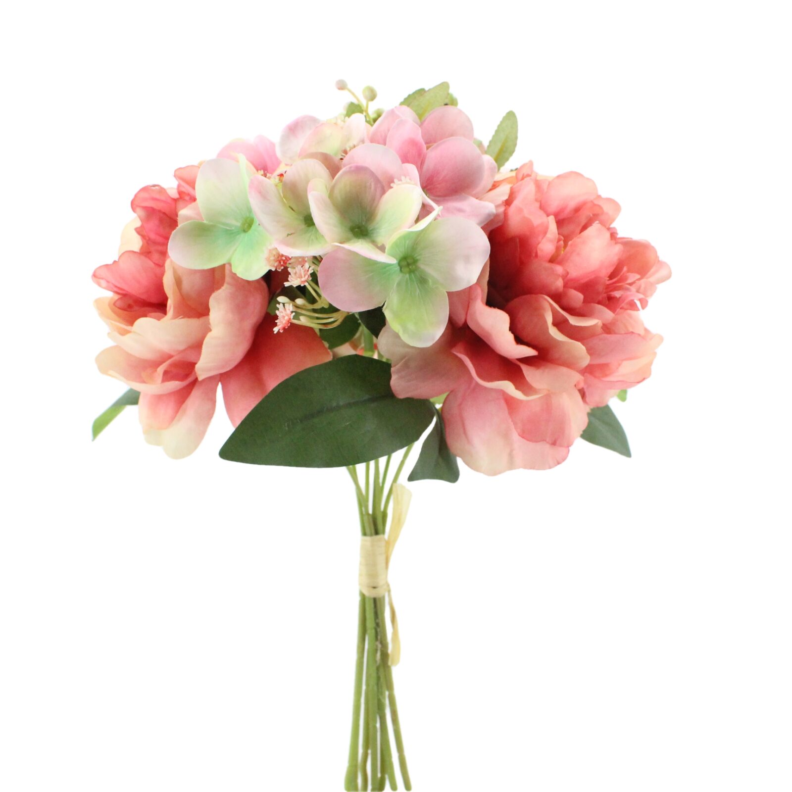 Gemischte Pfingstrosen- und Hortensiensträuße aus Seidenblumen - Bild 8