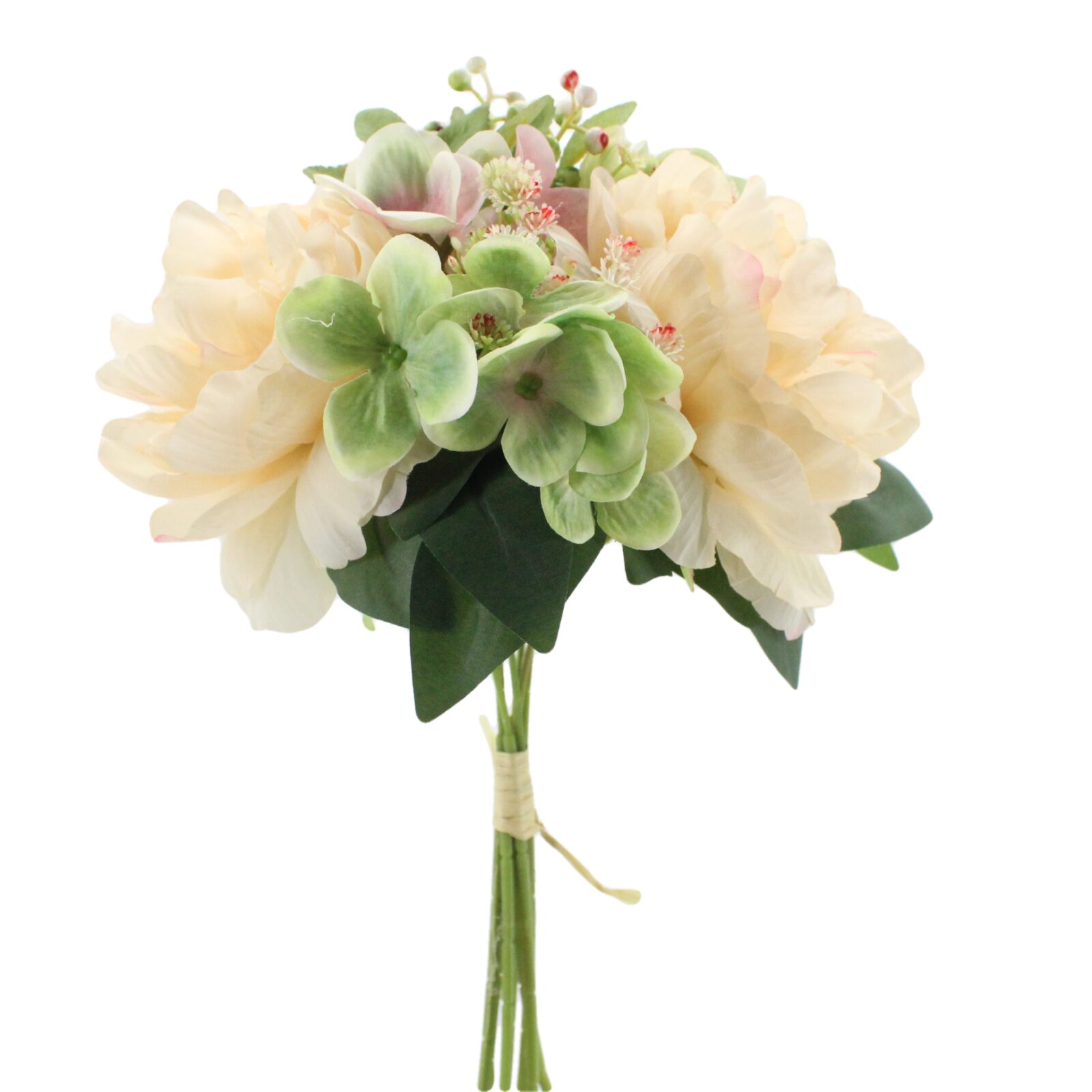 Gemischte Pfingstrosen- und Hortensiensträuße aus Seidenblumen - Bild 7