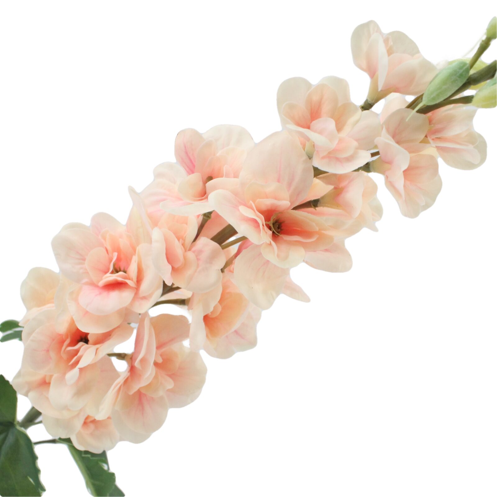 Artificial Real Touch Delphinium in Peach/ Purple - Image 4