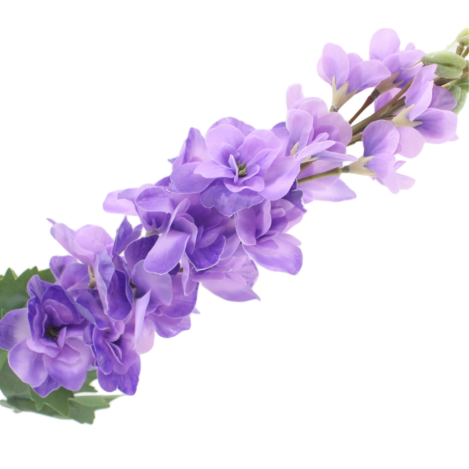 Artificial Real Touch Delphinium in Peach/ Purple - Image 3