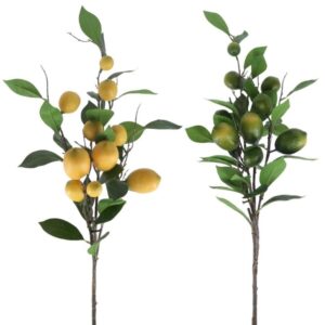 Artificial Lemon Plant Branch