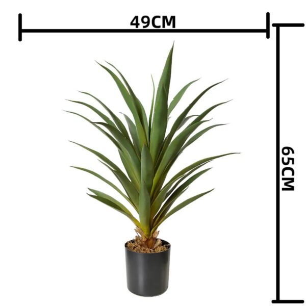 Faux Agave Plant Potted Decorative Agave Plant