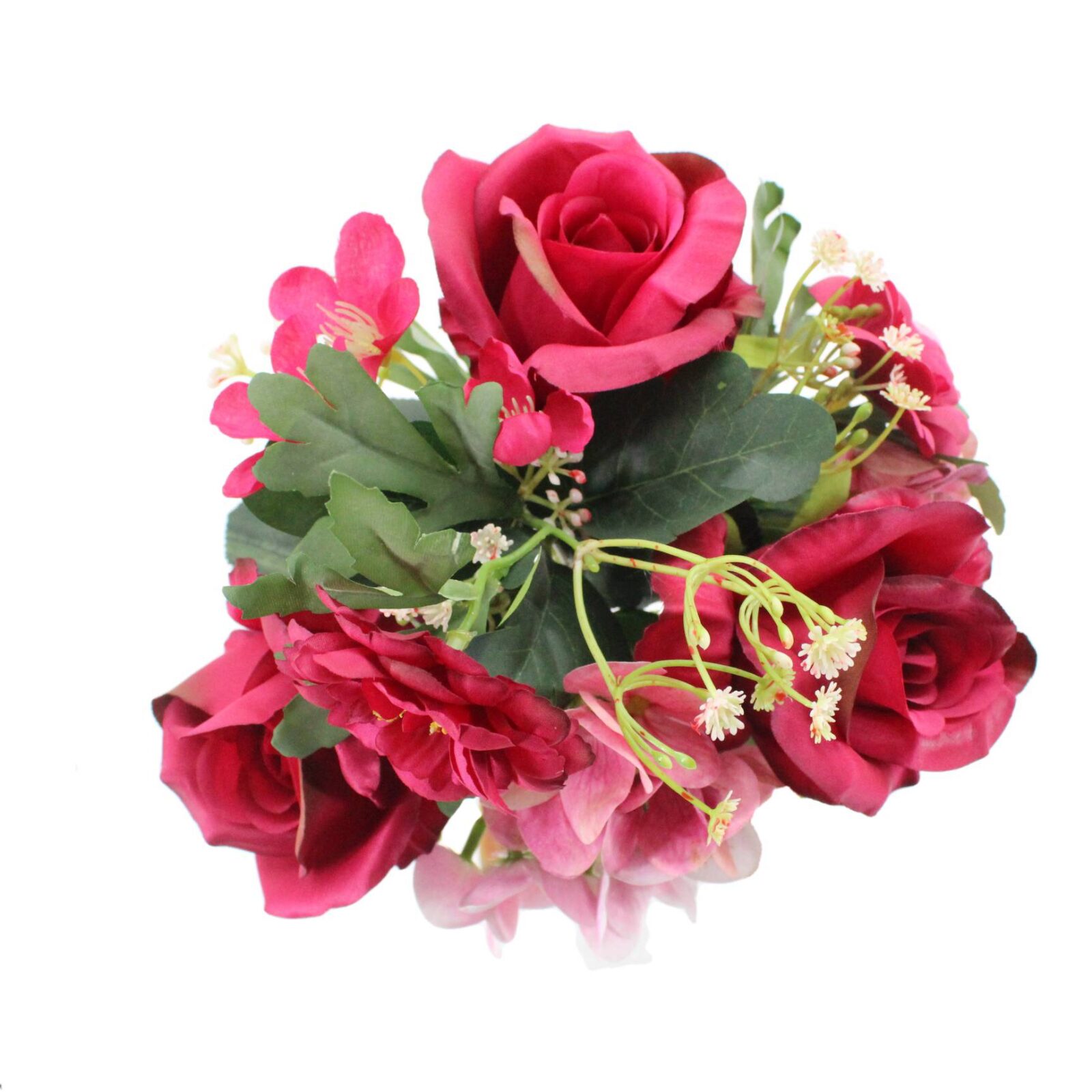 Artificial Rose and Hydrangea Fower Bouquet - Image 2
