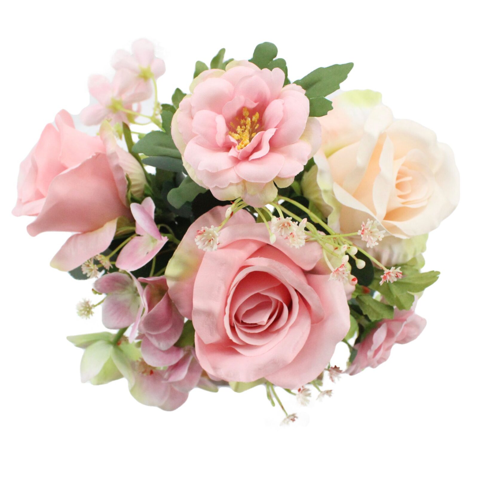 Artificial Rose and Hydrangea Fower Bouquet - Image 5