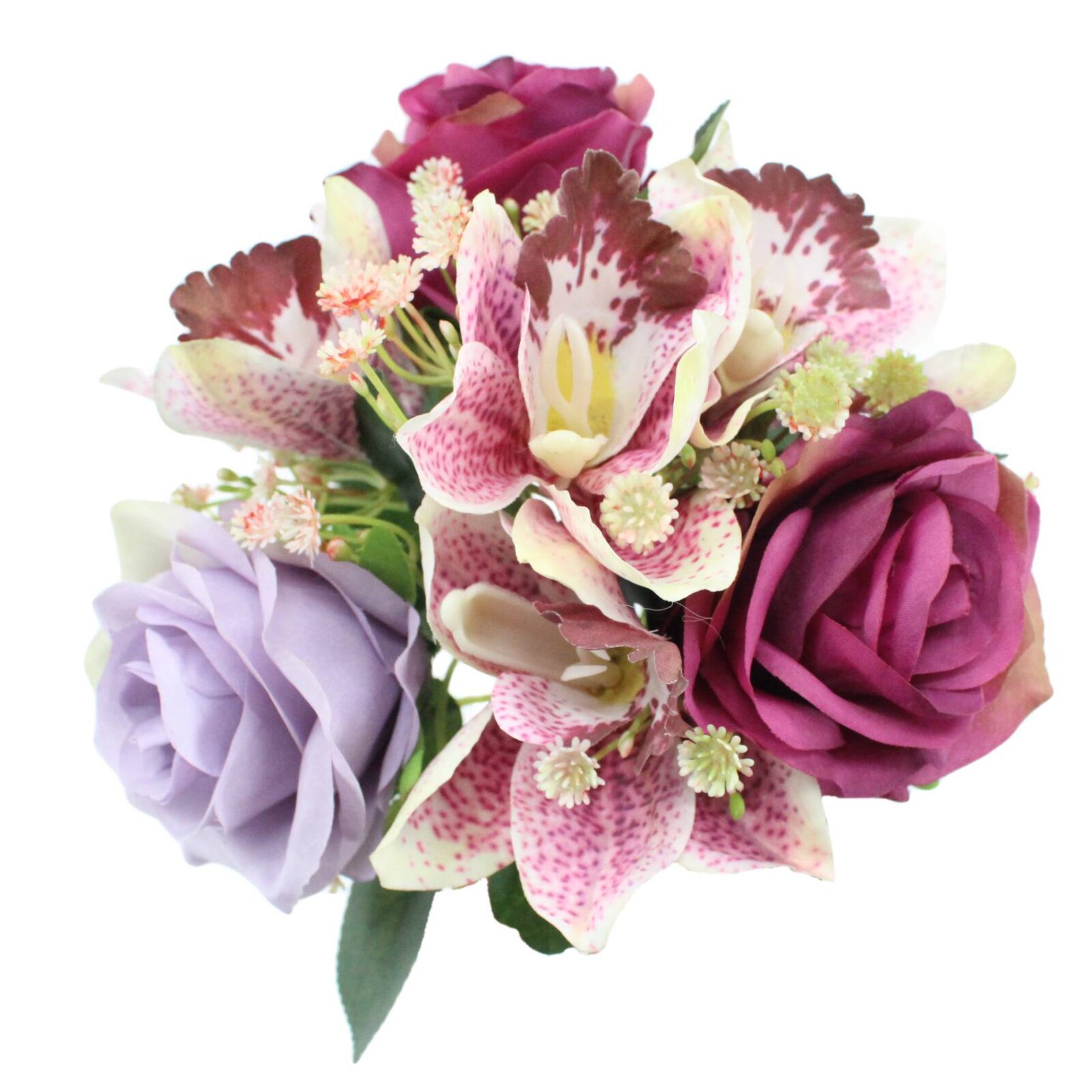 Artificial Rose and Lily Flower Bundle - Image 2