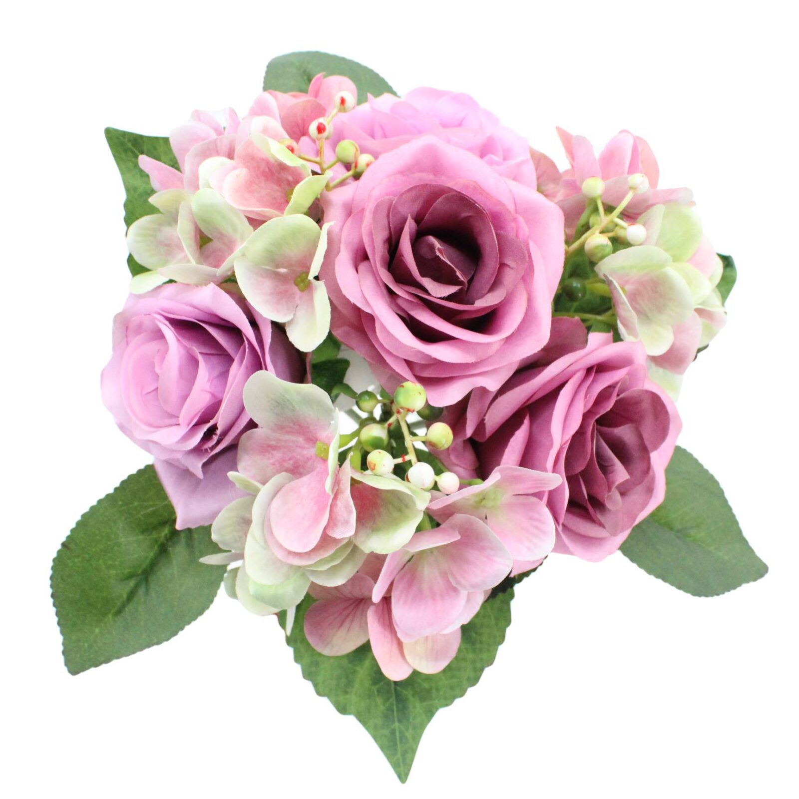 Fake Rose and Hydrangea Bouquet - Image 6