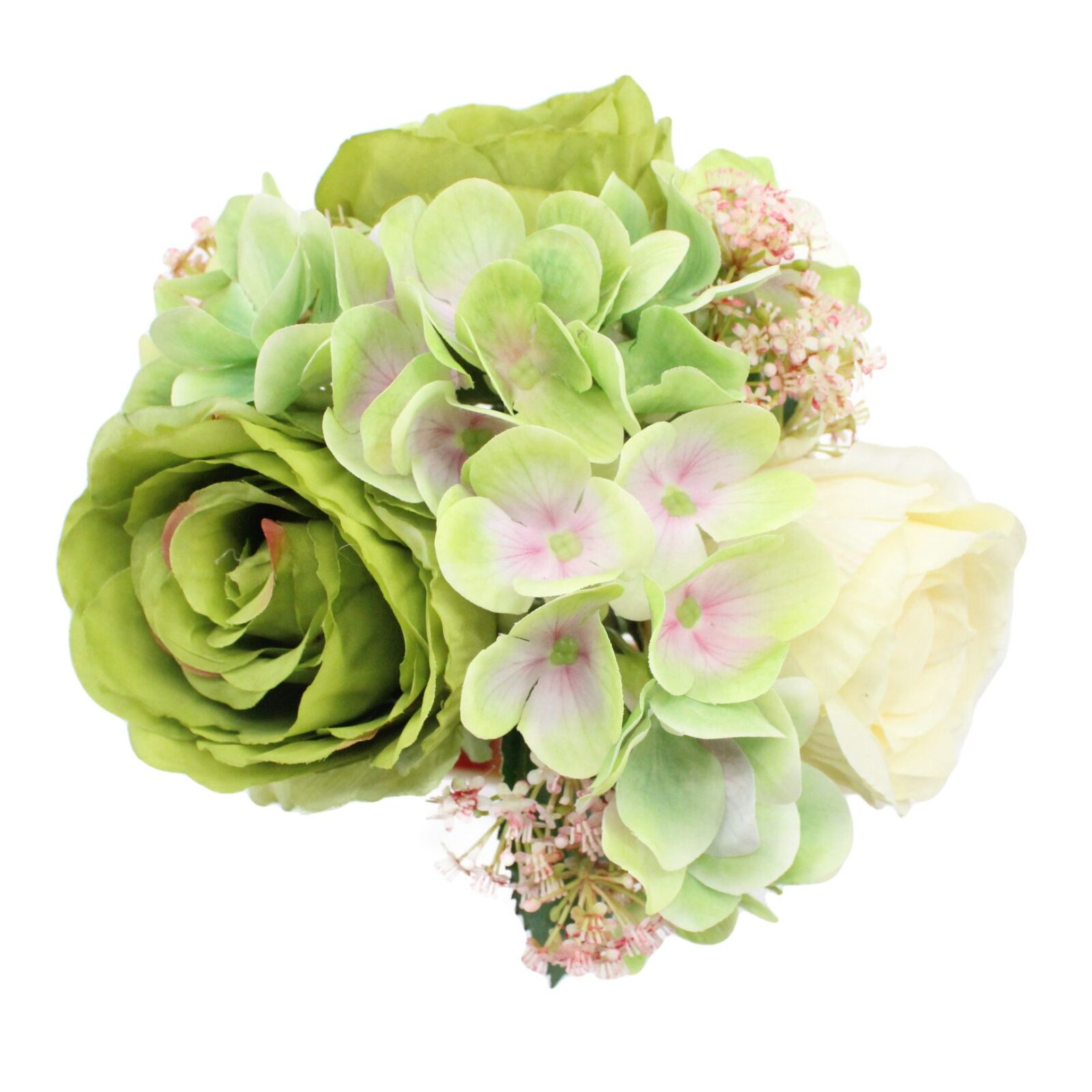Faux Rose, Hydrangea and Gypsophila Bouquet - Image 2