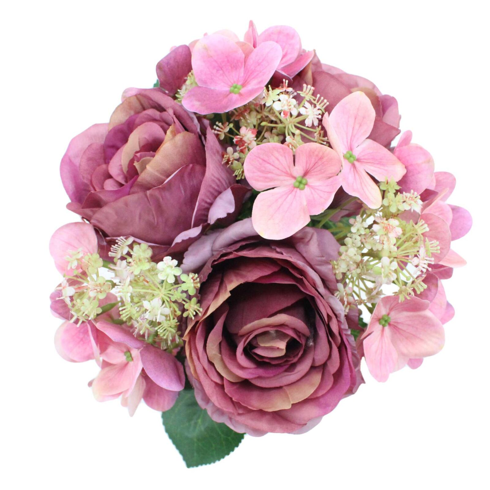 Faux Rose, Hydrangea and Gypsophila Bouquet - Image 3