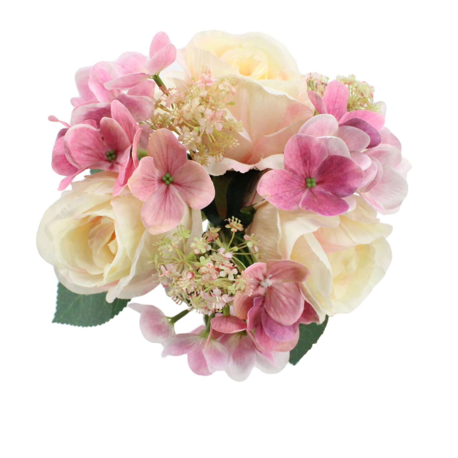Faux Rose, Hydrangea and Gypsophila Bouquet - Image 5