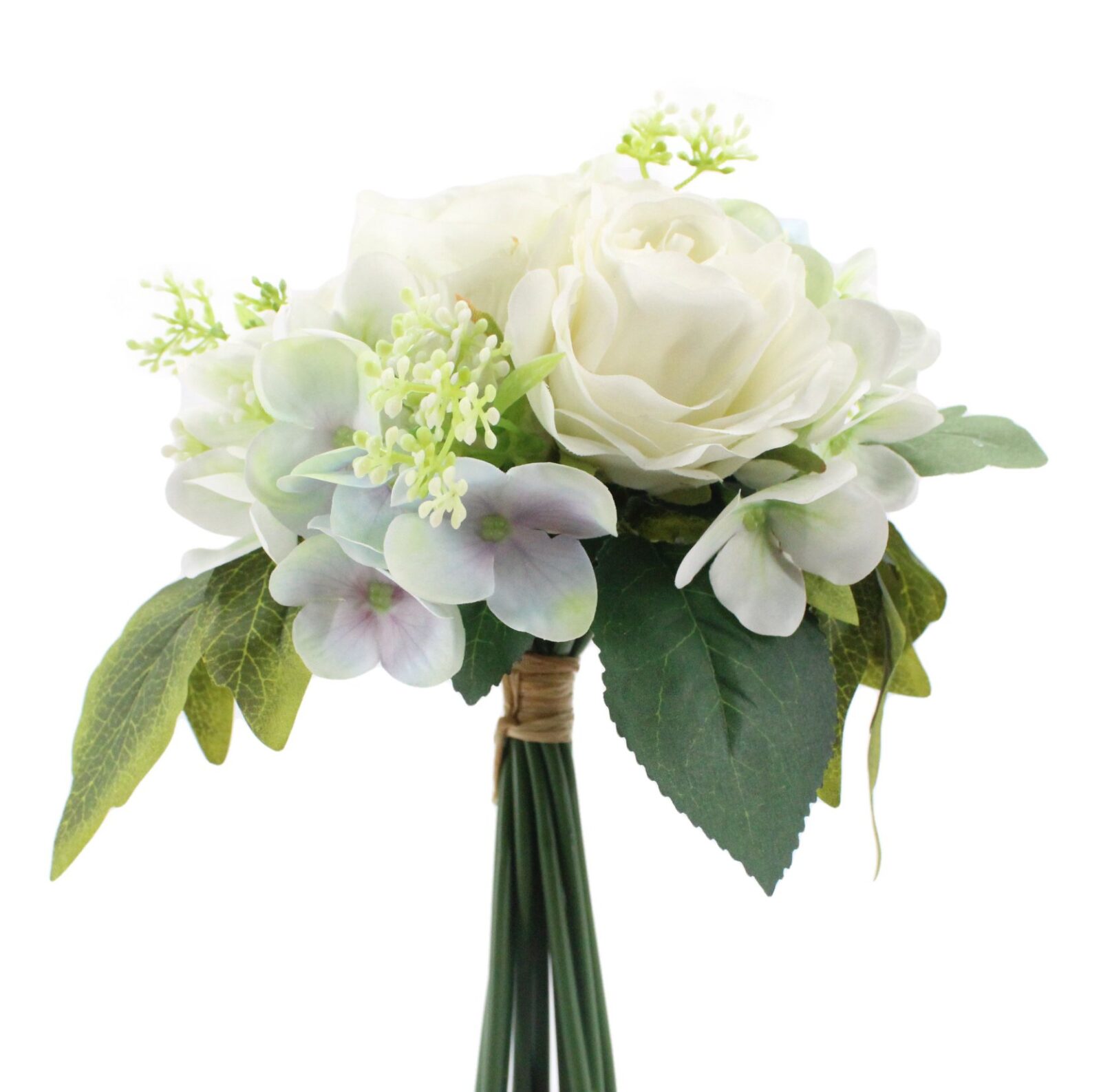 Faux Rose, Hydrangea and Gypsophila Bouquet