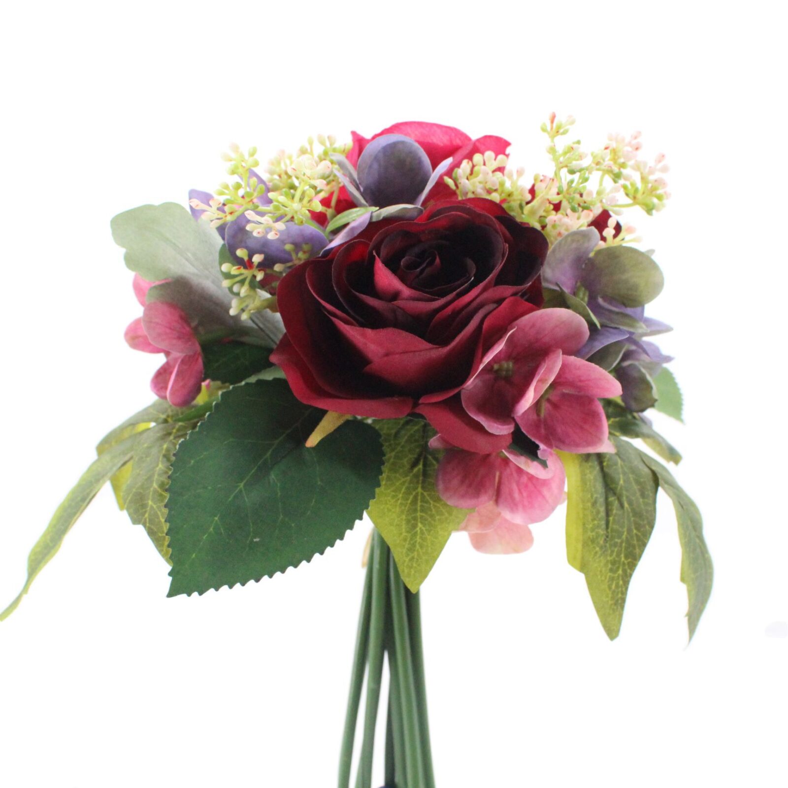 Faux Rose, Hydrangea and Gypsophila Bouquet - Image 4