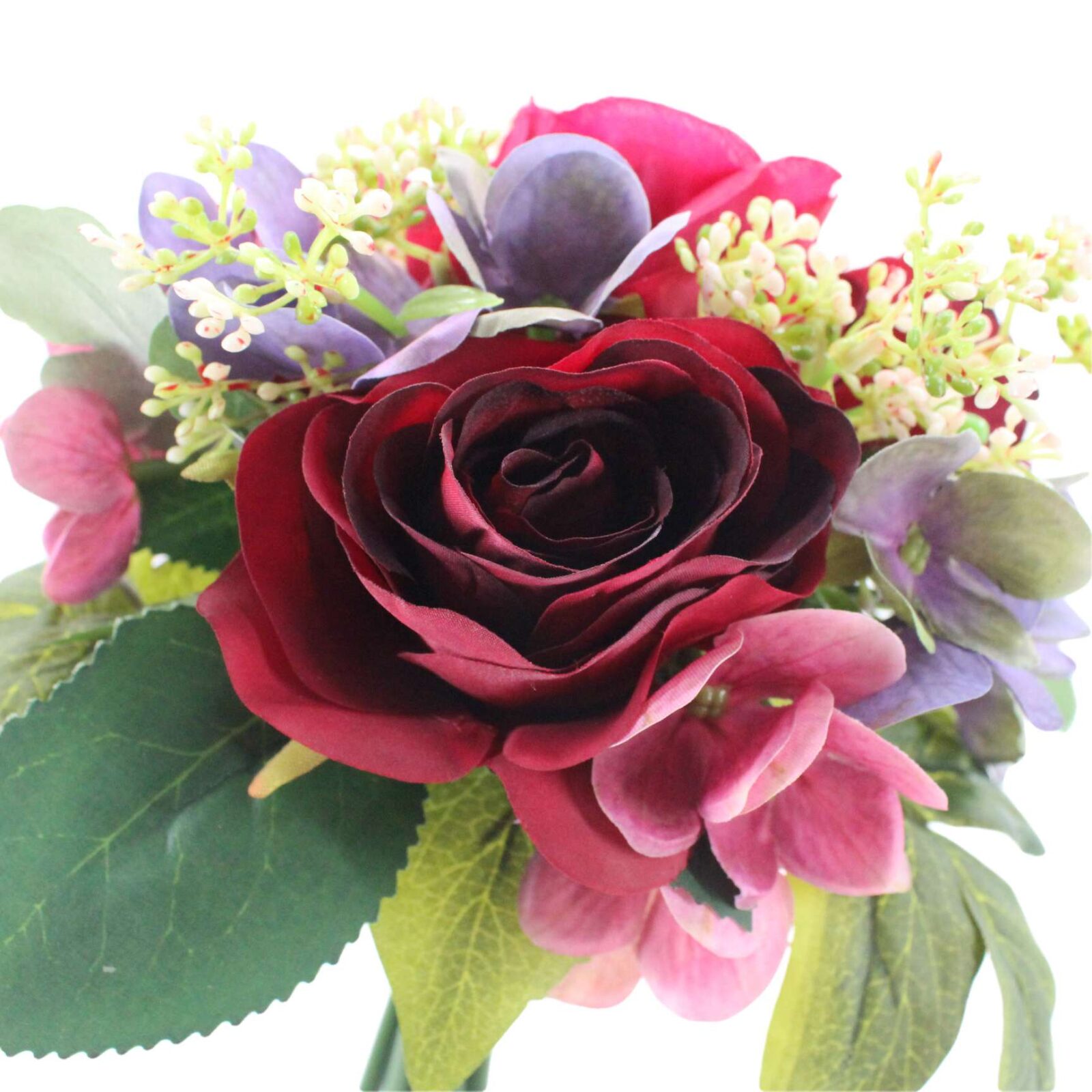 Faux Rose, Hydrangea and Gypsophila Bouquet - Image 5