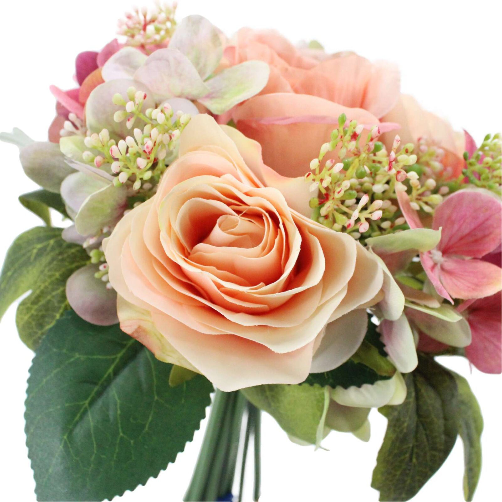 Faux Rose, Hydrangea and Gypsophila Bouquet - Image 8