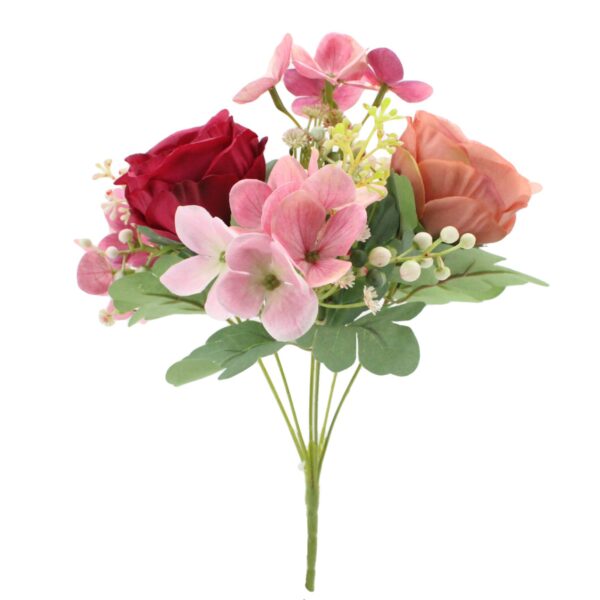 Rose Hydrangea Artificial Flower Bushes