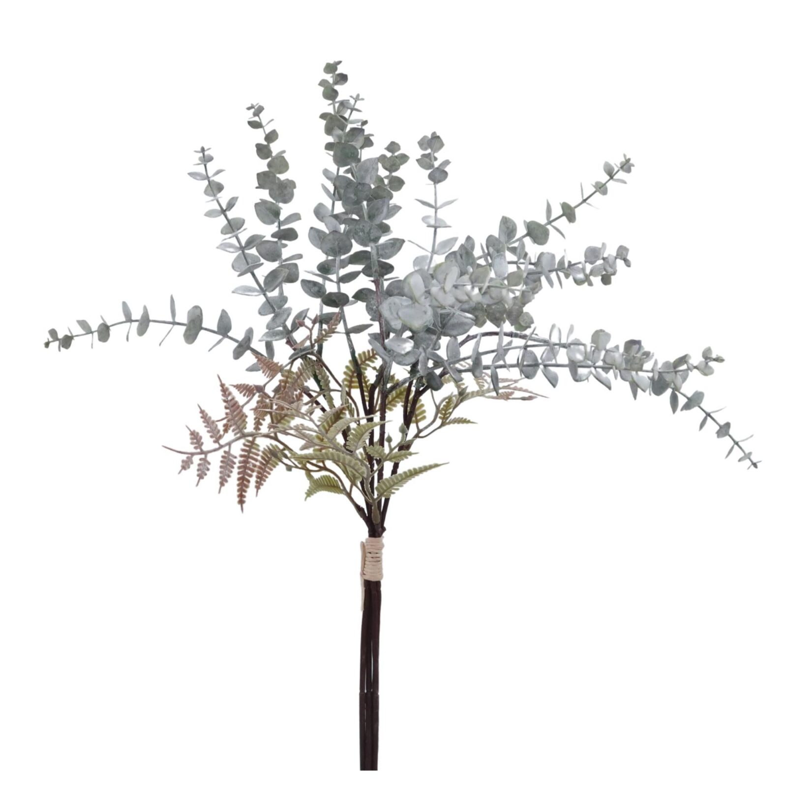 Flocked Eucalyptus and Fern Bundle