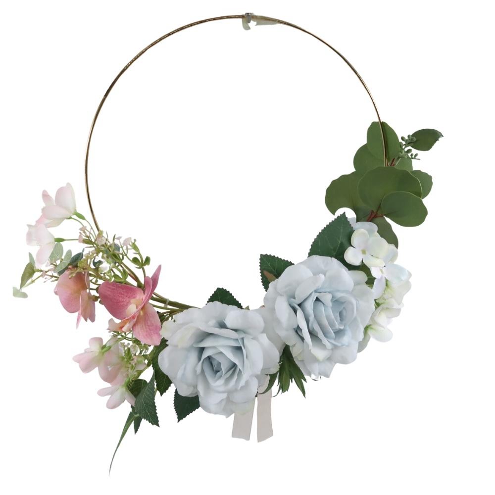Metall-Blumenkranz-Hängeringe
