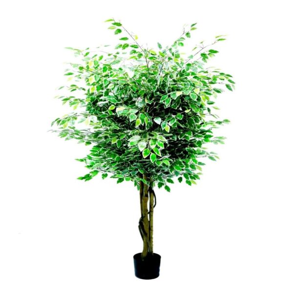 Artificial Ficus Tree with Black Pot