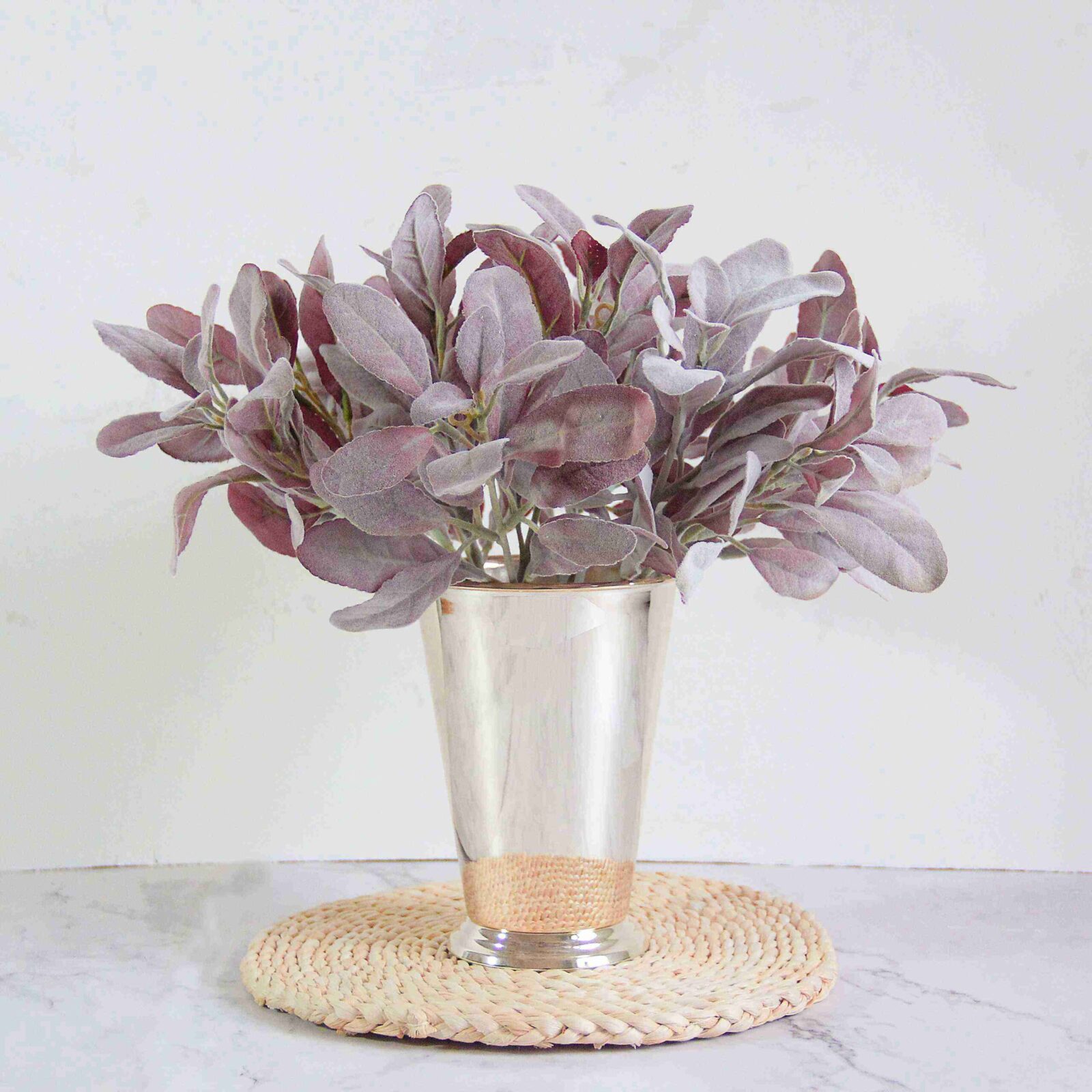 Faux Flocked Lamb's Ear Leaves - Image 7
