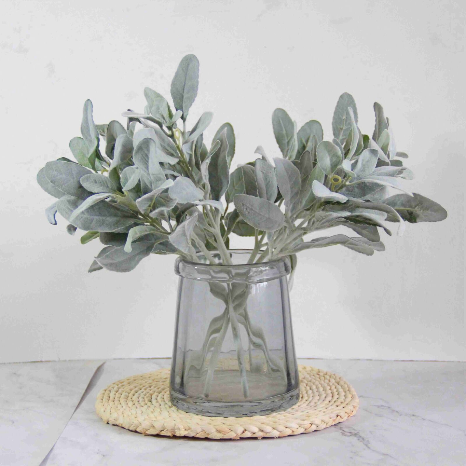Faux Flocked Lamb's Ear Leaves - Image 6