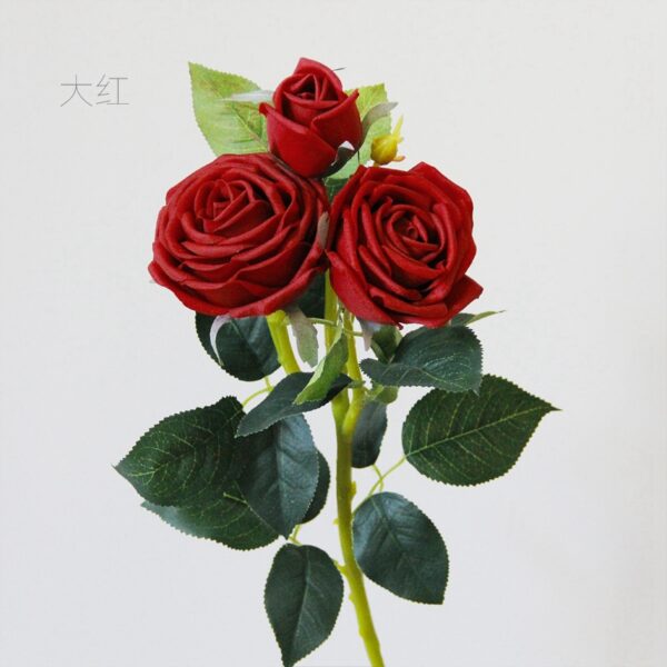 Real Touch Latex Roses Branch