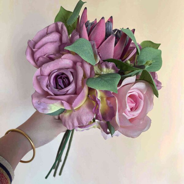 Protea & Rose Bride Flowers Bouquet