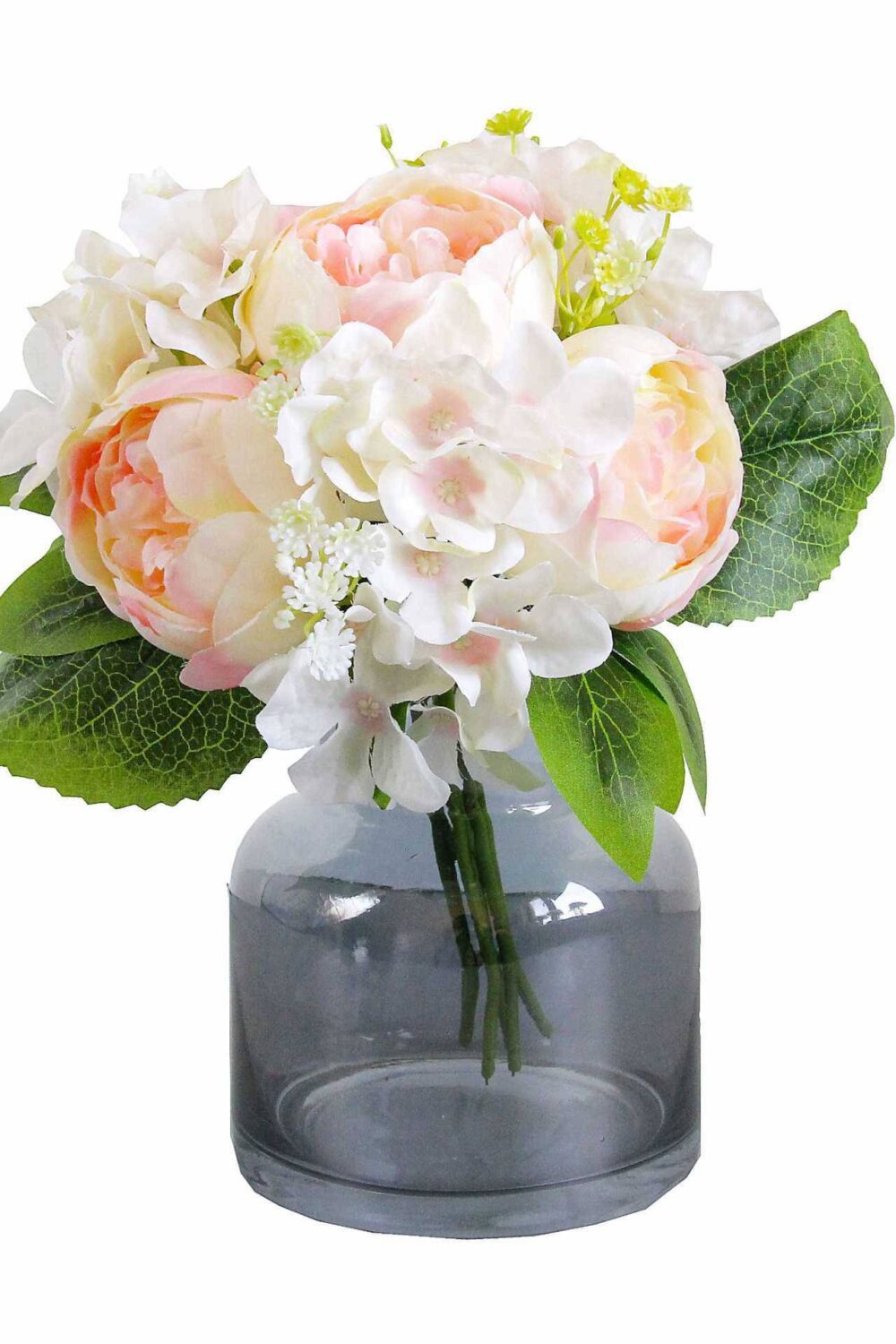 Peony & Hydrangea Silk Bouquet Flowers