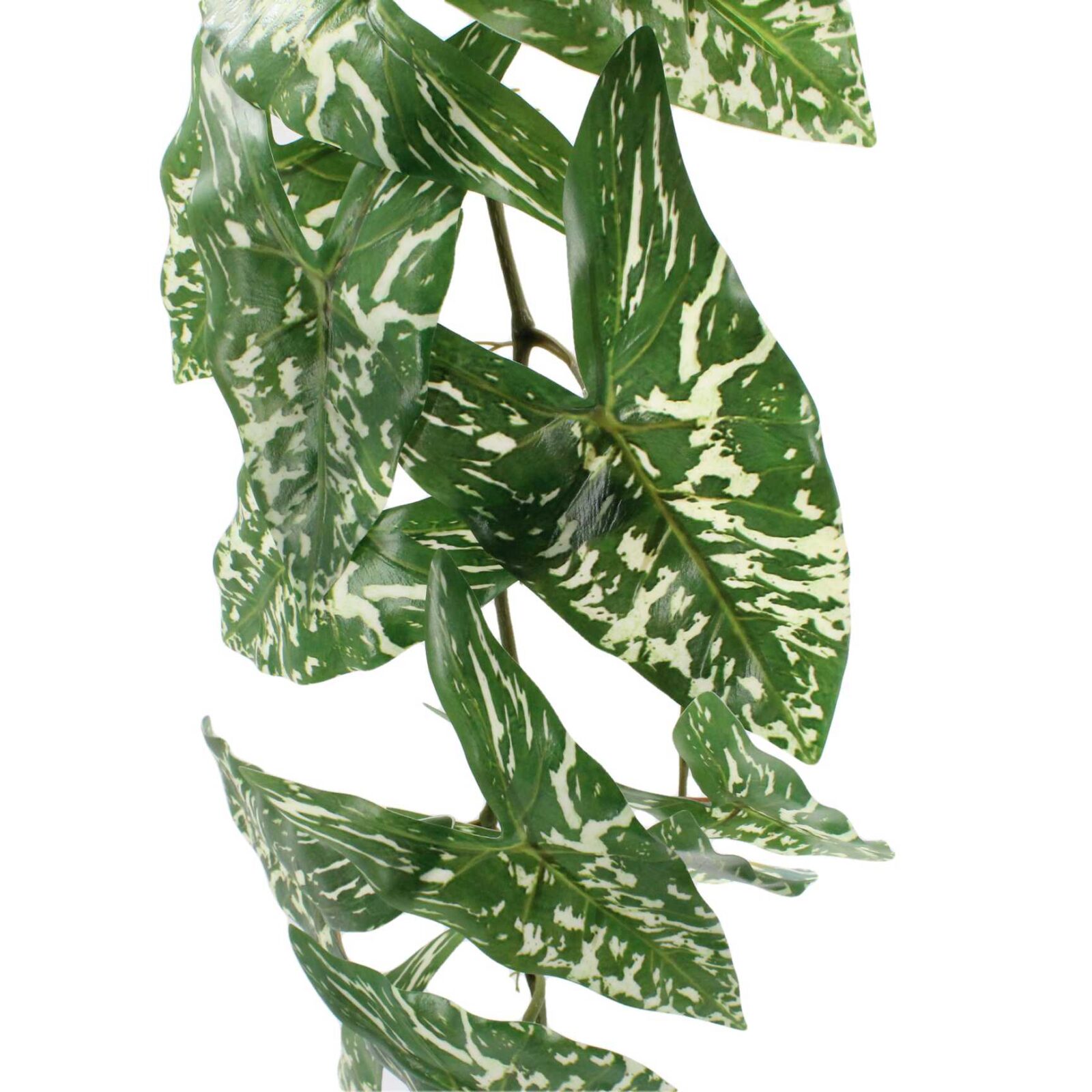 Artificial Hanging Plant Variegated Alocasia Garland - Image 3