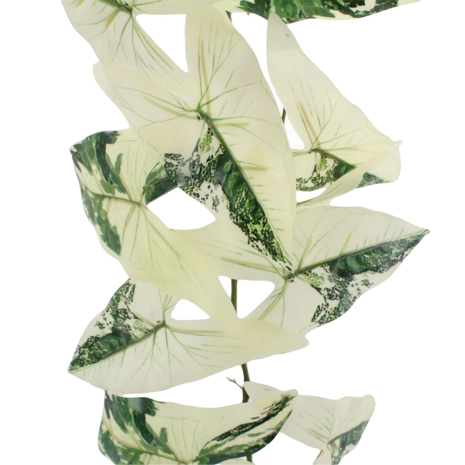 Artificial Hanging Plant Variegated Alocasia Garland - Image 4