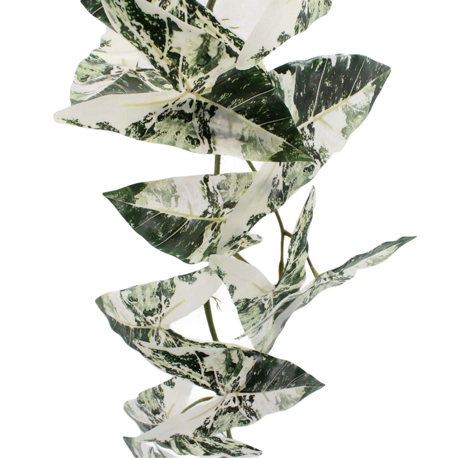 Artificial Hanging Plant Variegated Alocasia Garland - Image 5