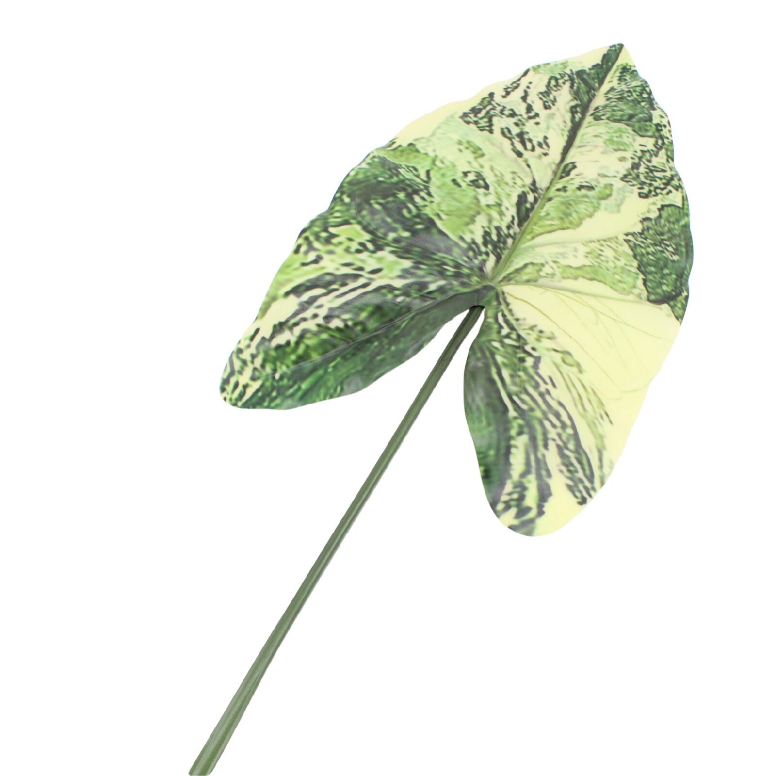 Artificial Variegated Caladium Bicolor Leaf