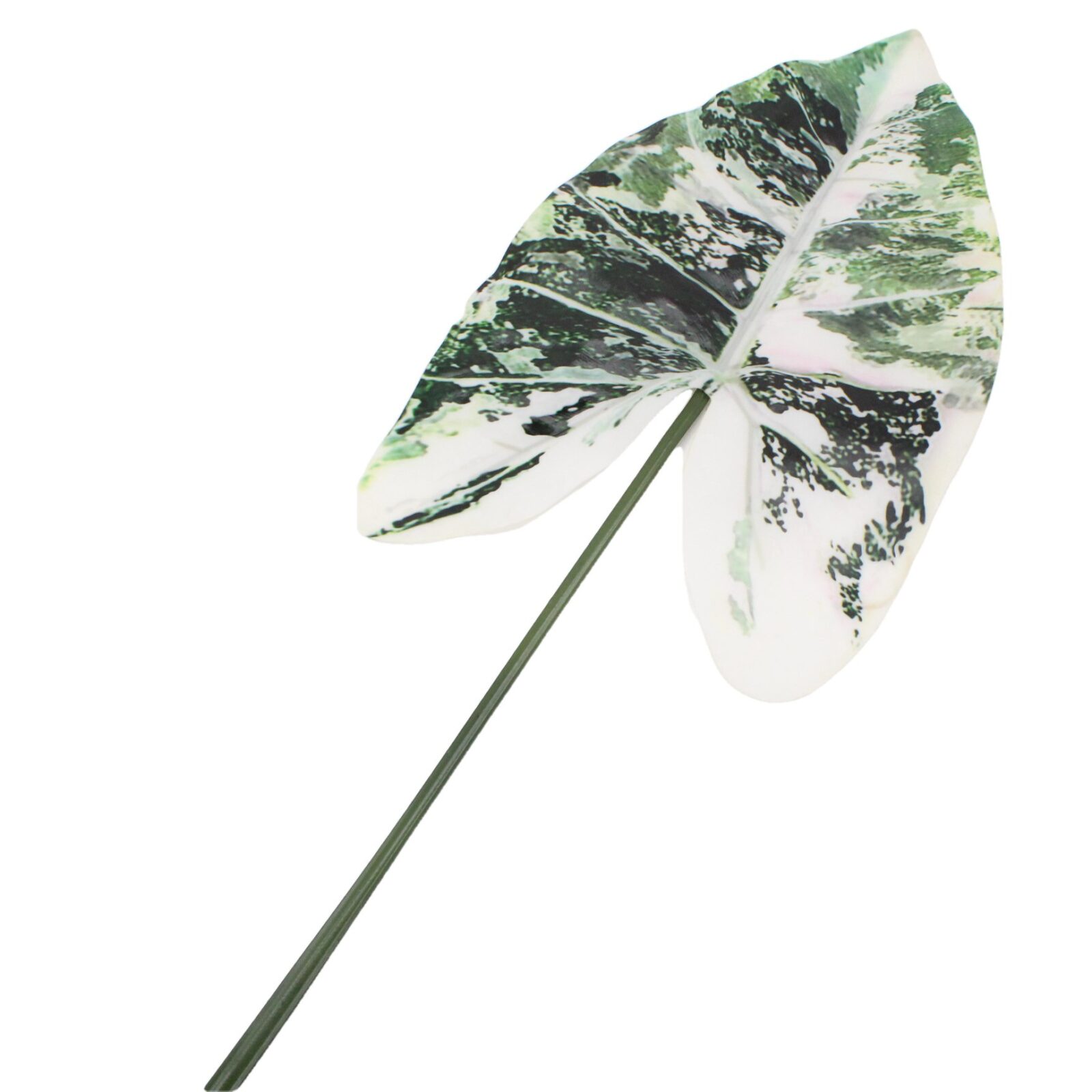 Artificial Variegated Caladium Bicolor Leaf - Image 4