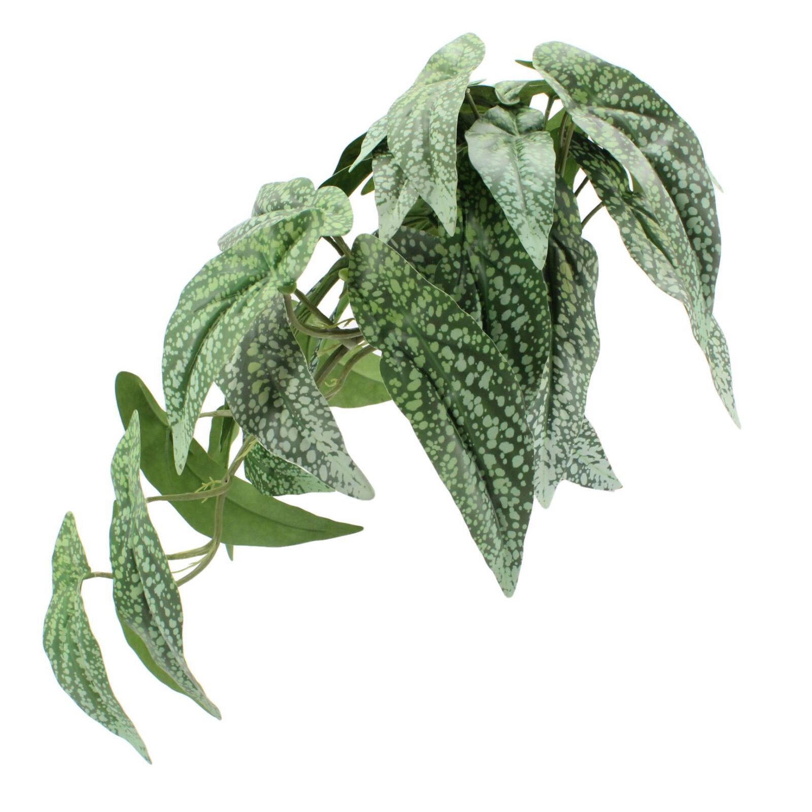 12.6" Faux Begonia Hanging Plant - Image 5