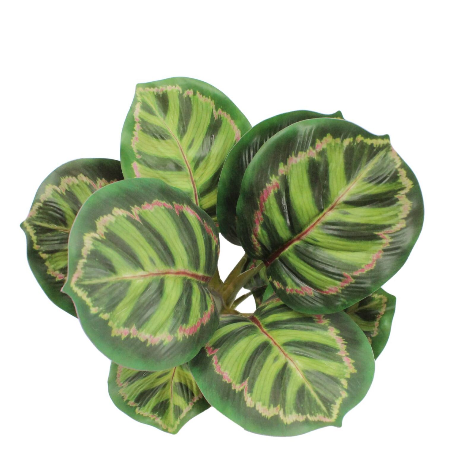 Lifelike Artificial Apple Arrowroot Calathea Bush - Image 6