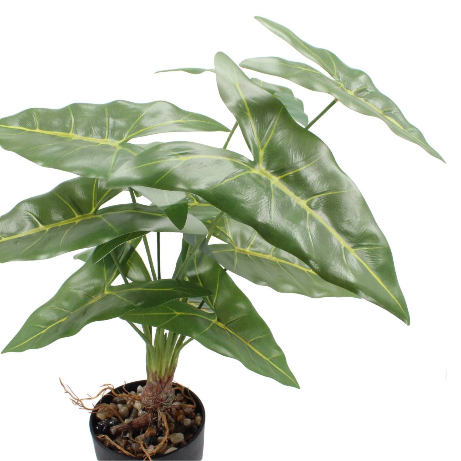 21.6" Artificial Caladium Arrowhead Plant in Pot - Image 4