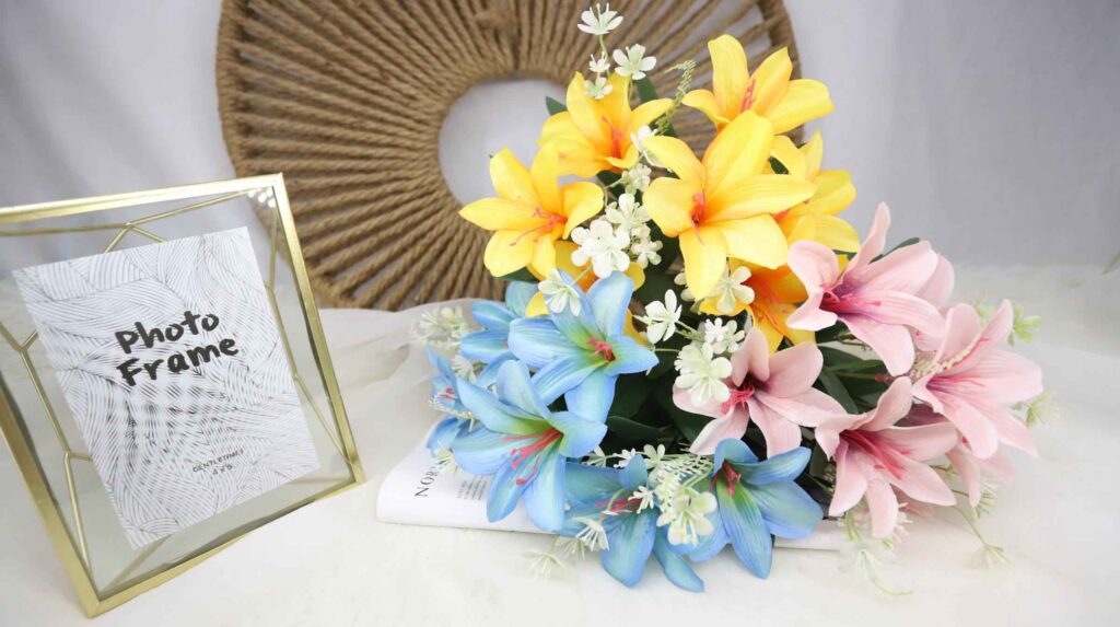 Artificial Lily Bouquet Flowers