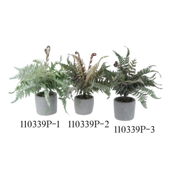 Artificial Fern Plant with Pot