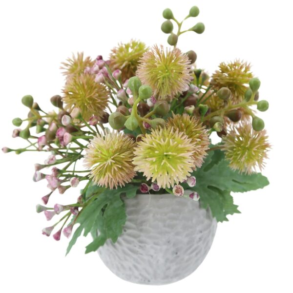 Thistle Artificial Flower with Pot