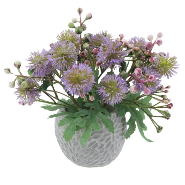 Thistle Artificial Flower with Pot