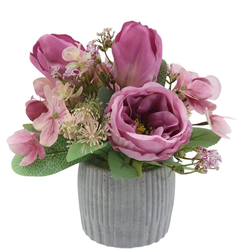 Mixed Artificial Flower Pot Decoration