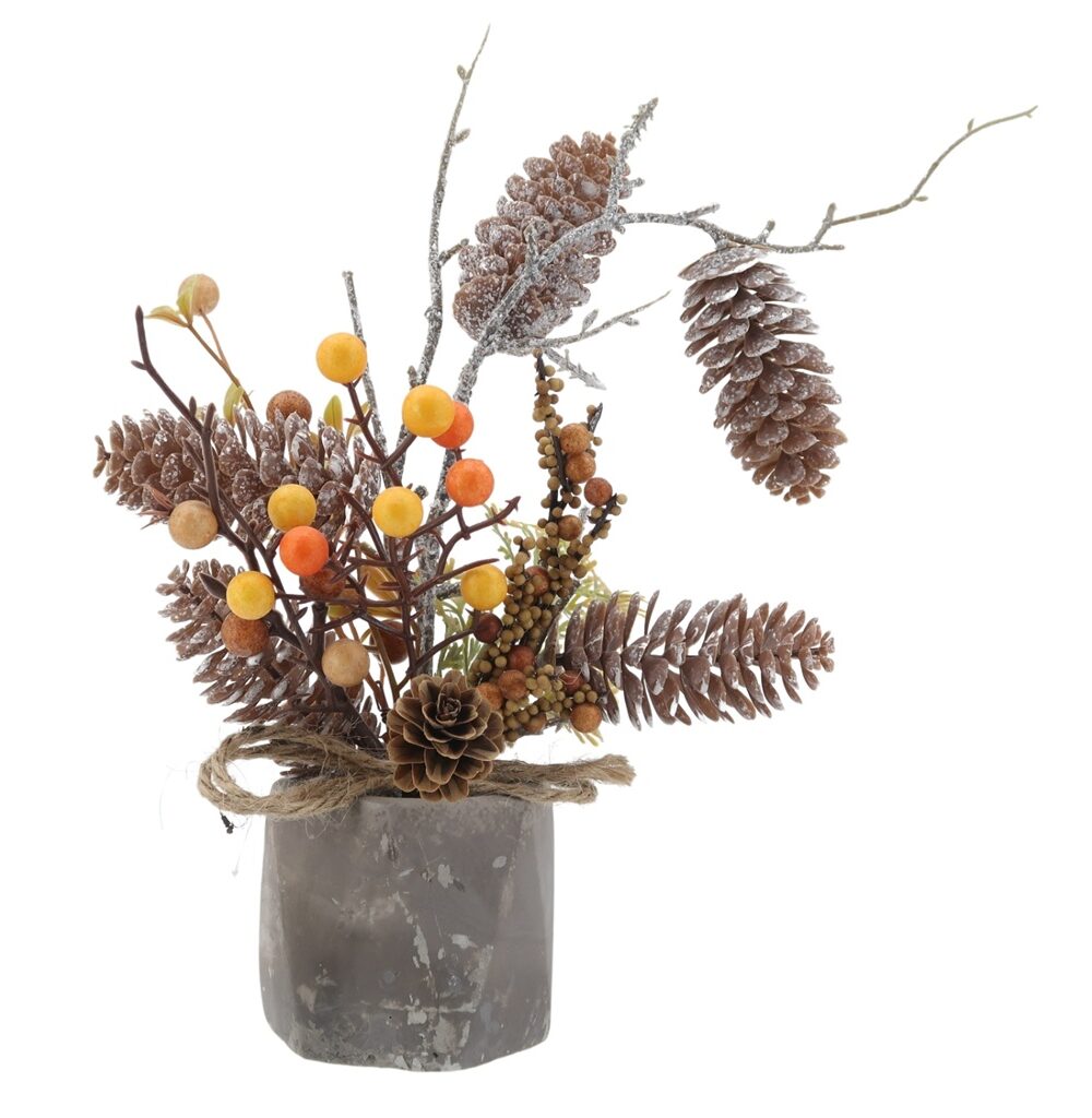 Pone Cone Autumn Artificial Flower Arrangements