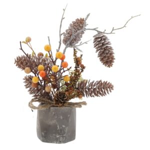 Pone Cone Autumn Artificial Flower Arrangements