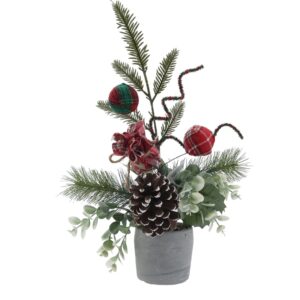 Potted Artificial Greenery Plants Christmas