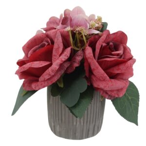 Rose Hydrangea Artificial Flower Arrangement