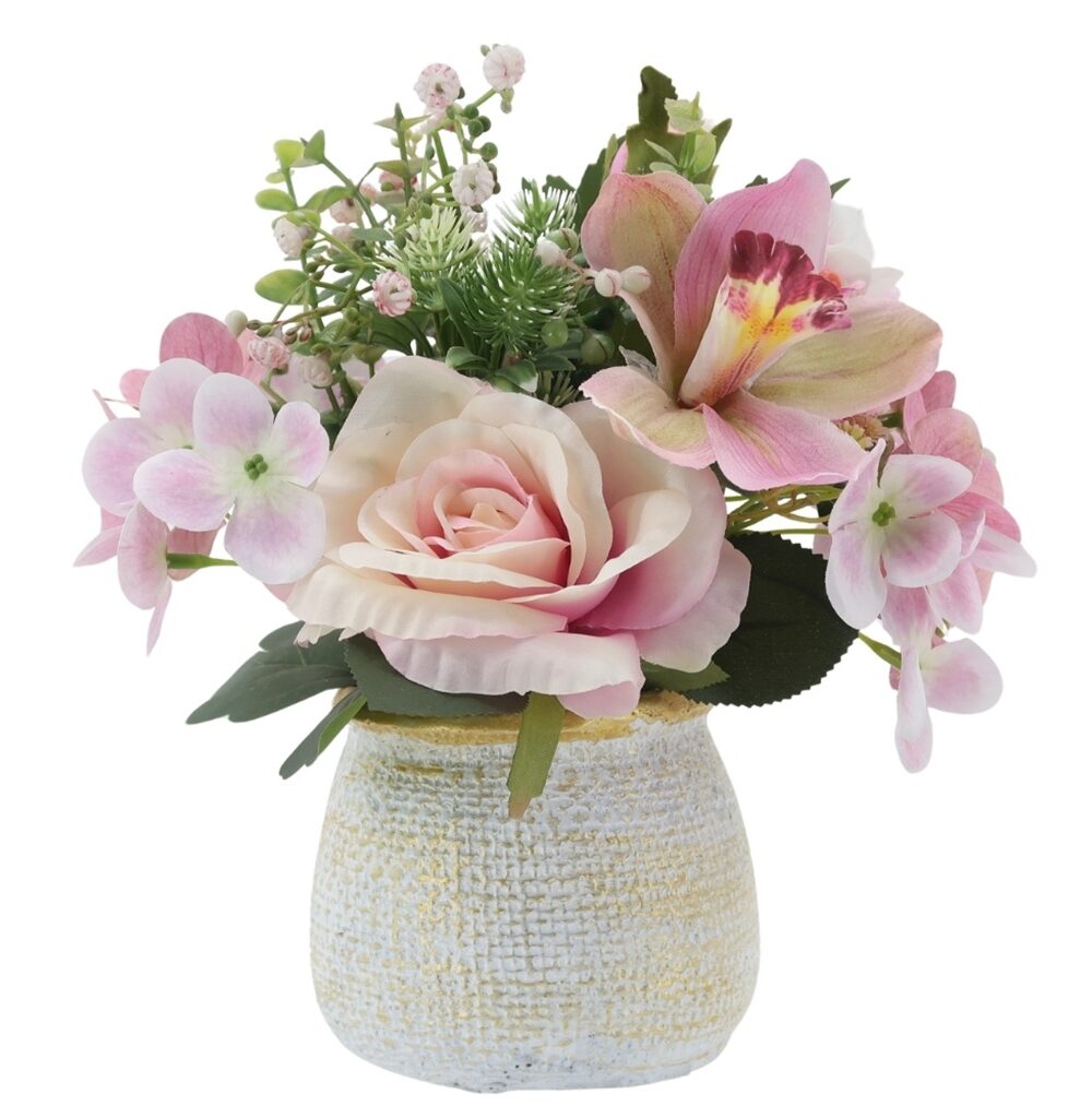 Potted Assorted Flower Artificial Arrangements