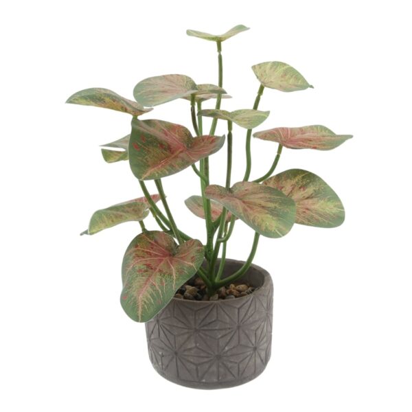 Caladium Artificial Plants with Pot
