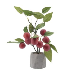 Artificial Peach Tree Potted Plant