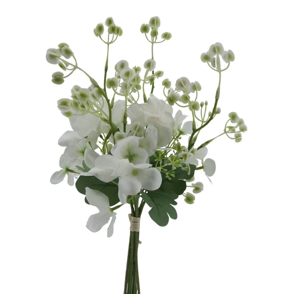 Baby'S Breath Artificial Bouquet with Hydrangea
