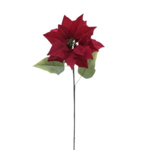 Artificial Poinsettia Stem